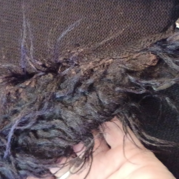 DOLLSKILL 3X WIDOW BLACK LONG SLEEVE FAUX FUR NECK/CUFFS BUCKELS FRONT SWEATER - Picture 14 of 16